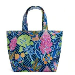 Consuela Vibrant Blue and Pink Floral Mini Bag